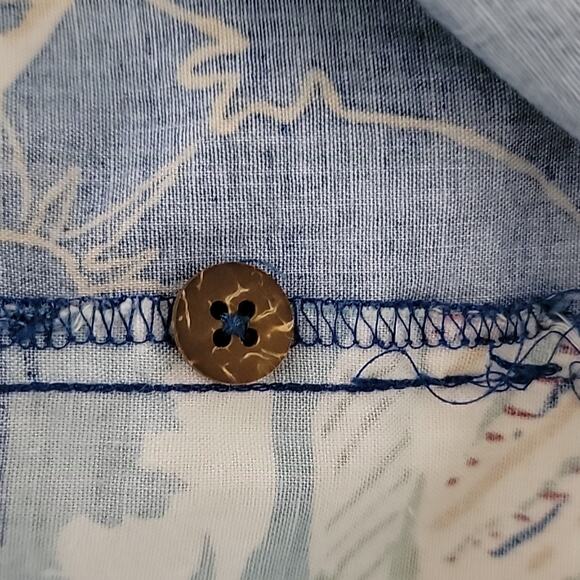 Bluewater Wear Vintage Hawaiian Button-up Short-sleeve Shirt California Theme L - Picture 11 of 14